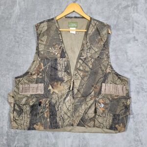 Quail Unlimited Vest Mens 2XL Realtree Hardwoods Camouflage Hunting Game Pockets